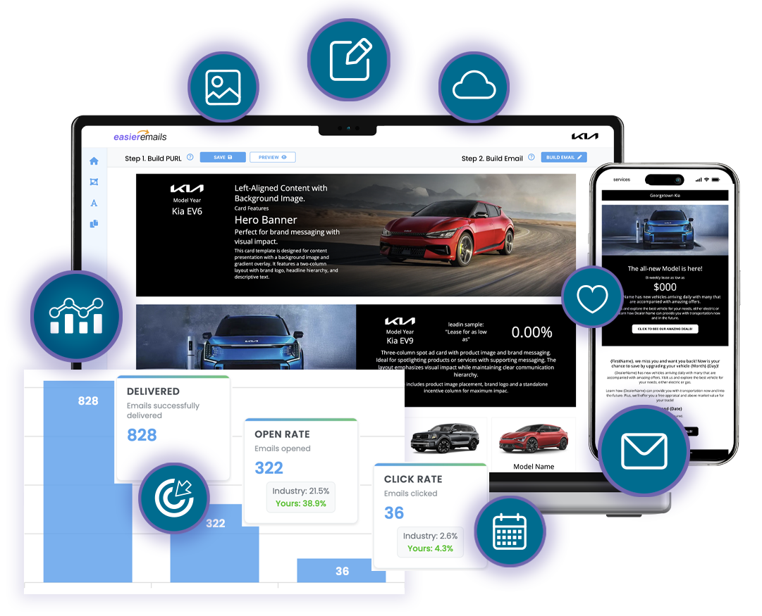 Easier Emails Landing Graphic
